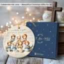 2 x Religious Ornaments for Christmas Tree 2025 - Faith, Catholic Gifts for Women, Families, Friends, Children - O Holy Night Angel Ceramic Ornament - Angel Singing Choir Christmas Ornaments