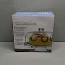 HBlife Cake Stand with Acrylic Dome Cover (12.2"), Multifunctional Serving Cookie Platter Punch Bowl and Cake Plate for Dessert Table Display for Parties (6 Uses)