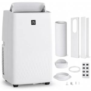 Garvee 14000 BTU Portable Air Conditioners, Cools Up to 750 Sq. Ft, 4-in-1 Portable AC Unit for Rooms with Remote Control, Quiet Operation, 24H Timer, Window Installation Kit for Home Office