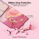 for Samsung Galaxy S23 Ultra Case with Slide Camera Cover, Samsung S23 Ultra Case Shockproof Slim Thin Lightweight, Chic Glossy Fade-Resistant Pattern Phone Cases Cover for S23 Ultra, Pink