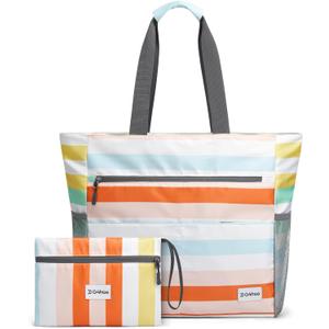 G4Free Beach Bag, Waterproof Sandproof Beach Tote Bag, Large Capacity Foldable for Women (50L, Rainbow) G4Free Beach Bag, Waterproof Sandproof Beach Tote Bag, Large Capacity Foldable for Women (50L, Rainbow)
