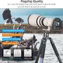 Carbon Fiber Tripod Heavy Duty Bowl Tripod ARTCISE AS90C Ultra Stable Carbon Stand with 75mm Bowl and Adapter 10 Layers Carbon Fiber 40mm Leg Tube Max Load 88 Lbs/40kg