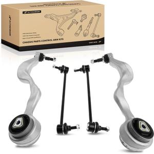A-Premium Set of 4, Front Forward Lower Control Arm, Sway Bar Link, Compatible with BMW 323i 06-10, 325i & 330i 06, 328i & 335i 07-13, 335d 09-11, 335is 11-13, X1 13-14, 128i & 135i 08-13, Z4 09-16