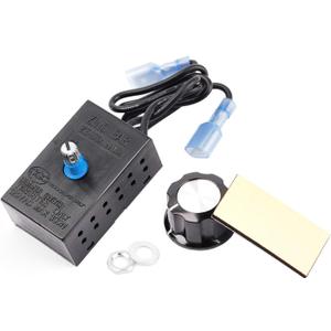 Adviace Rheostat Variable Speed Control for Gas Fireplace Fan, Fan Kit, Wood Stove Fan, Fan Controller for Various Fireplace Blower Kits