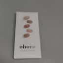 ohora Semi Cured Gel Nail Strips (N Carmel) - Nude, Glitter, Works with Any UV/LED Lamps, Salon-Quality, Long Lasting, Easy to Apply & Remove - Includes 2 Prep Pads, Nail File & Wooden Stick