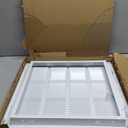 EZ-FLO 16 x 16 Inch (Duct Opening) Return Air Vent Cover for Wall or Ceiling, Solid Steel Return Air Filter Grille, HVAC Vent Cover, White, 61654