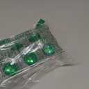 12 Pcs Bling Rhinestones Shower Curtain Hooks Bathroom Rolling Hooks (Green)