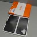 TUCCH 2-in-1 Detachable Wallet Case for iPhone 17 (6.3-inch) 2025, Wireless Charging | RFID Blocking 4 Card Holders | Wrist Strap | Kickstand | Magnetic | PU Leather | Protective Flip Cover | Black