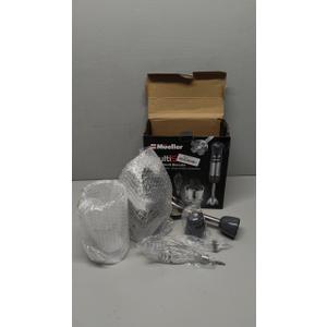Mueller Multistick 800W 4-in-1 Immersion Blender Handheld, 12 Speed Hand Mixer - Turbo Boost, Heaviest Duty Copper Motor, Titanium Blades Hand Blender, Milk Frother Wand, Whisk, Beaker, Chopper, Grey 