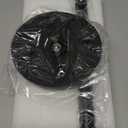 VEHHE Black Paper Towel Holder Countertop, Stainless Steel Paper Towel Holder Stand with Weighted Base Suction Cups for Kitchen Bathroom