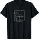 Places Around The World: Lost Coast, California T-Shirt T-Shirt (Small, Black)