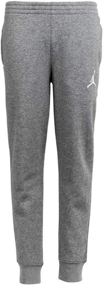 Nike Jumpman Boy's Tapered Logo Fleece Joggers (Large, Grey)