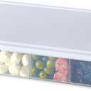 Farberware Build-A-Board Snacklebox Serving Tray with Locking Plastic Cutting Board Lid, Portable Storage Container with Compartments for Charcuterie, and More (11 Compartment, White)