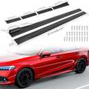 JMTBNO Universal Side Skirts for Car,2M 86.6" Side Skirt Extension Splitter Lip Rocker Panels Body Kit Compatible with Honda Accord Civic Toyota Corolla Nissan Chevrolet Camaro