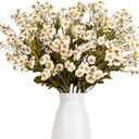 Melorca&Guilla Artificial Flowers Fake Flowers,6PCS 20" Faux Floral Stems for Vase, Artificial Flowers Faux Flower Arrangements for Wedding Party Shop Garden Office Home Dcor