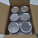 Amzcku 16oz vintage Mason Jars with Lids, Wide Mouth Canning Jar, Safe For Storage, Canning, Pickling, Preserving, Fermenting, DIY Crafts & Decor 6 Pack
