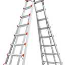 Little Giant Ladder Systems, SkyScraper, M17, 9-17 Foot, Stepladder, Aluminum, Type 1A, 300 Lbs Weight Rating, (10110)