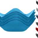 Sheff Microwave Bowl Cozy Holders Set of 4 - Durable and Reliable for Hot and Cold Plates and Dishes - Ideal Household Gift (Blue, 11 inch)