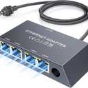 4 Ports Starlink Ethernet Adapter for Gen 3 and Starlink Mini, Connect 4 Wired Devices at Once Up to 1Gbps