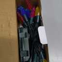 Dazzle Bright C6 Christmas String Lights, 100 LED 33 FT Waterproof Green Wire Fairy Lights, 8 Modes Christmas Lights for Indoor Outdoor Home Yard Xmas Tree Decorations (Multi-Colored)