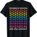 100th Day Of School Shirts 100 Days Kids Gifts 100 Days Of School Still Loving It Hearts 100th Day Youth - Small