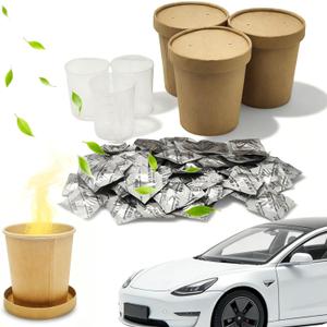 xcivi Car Odor Eliminator, 3 Set Chlorine Dioxide Tablets Deodorizing for Cars, Smoke Smell Remover For Car, Automotive Air Freshener, Car Bomb Odor Eliminator