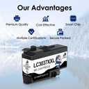 DOUBLE D LC3037 Ink Cartridges Compatible Replacement for Brother LC3037 LC3037XXL LC3039 LC3039XXL, High Yield for MFC-J6945DW MFC-J5845DW XL MFC-J5945DW MFC-J6545DW XL (2BK/C/M/Y, 5 Pack)