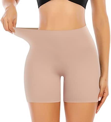 Seamless Slip Shorts for Women Under Dress Shaping Boyshorts Panties Tummy Control Shapewear S