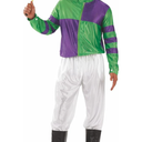 fun shack Horse Jockey Costume for Men, Adult Jockey Halloween Outfit, Equestrian Theme Dress-Up, Race Day Attir XL