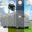 Class C RV Cover 20' ~ 23' – Upgraded Heavy-Duty 9-Layers Top Class C Motorhome Cover, Windproof & Waterproof Toy Hauler Travel Trailer Camper Covers for Winter Snow Protection