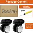Wheels Replacement Kit for Samsonite Freeform Hardside Carry On Suitcase Luggage(2 Pack)