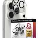 ZAGG Glass Elite iPhone Camera Lens Protector for iPhone 17 Pro Max / 17 Pro - Camera Frame, Maximum Impact & Scratch Protection, Anti-Reflective Technology, Smudge-Resistant, Precise Fit