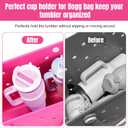 4 x Cup Holder for Stanley Cup 30oz 40oz Compatible with Bogg Bag, Accessories for Bogg Bag, Insert Drink Holder with Key Holder for Bogg Bags Original X Large/Simply Southern Beach Tote Bag