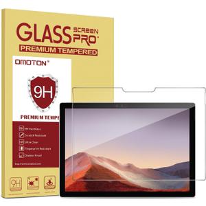OMOTON Screen Protector Compatible with Surface Pro 7 Plus/Surface Pro 7/Surface Pro 6/ Surface Pro 5/Surface Pro 4 - [Tempered Glass] [High Responsivity] [Scratch Resistant] [High Definition]
