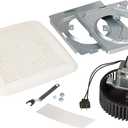 Broan-NuTone BKR60 QuickKit Ultra-Quiet Bath Fan Replacement Motor and Cover/Grille, 60 CFM, 20% more power, White