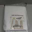 ChrisDowa Grommet Blackout Curtains for Bedroom - Thermal Insulated Room Darkening Curtains for Living Room (1 Panel Set, Greyish White, 42W x 63L)