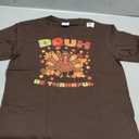 Thanksgiving Turkey Bruh Be Thankful Fall Men Women Kids T-Shirt Brown L