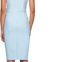 Alex Evenings Women's Slimming Short Ruched Dress with Ruffle (Petite and Regular)