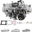 Carburetor 650 CFM 4-Barrel Electric Choke, Mechanical Secondary FIT Holley Quick Fuel Brawler 4150 Square-Bore  Die-Cast Aluminum Replacement BR-67255