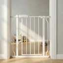 Narrow Baby Gate 24.4-29 Inch for Stairs Pet Dog Gates Indoor for Doorways