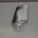 LIBKEN Non-Spill Salt and Pepper Grinder Set - Adjustable Ceramic Grinder - Minimalistic Spice Mill - Easy to Refill Condiments Dispenser - Wood & Soft-Coated Plastic - 6.2 x 2.2 inch (White & Grey)