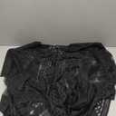 Lace Beach Cover Up for Women, Sexy Bathing Suit Cover Up, V-Neck Swimsuit Coverup for Seaside, Poolside and Party (Black)