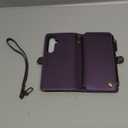 Defencase for Galaxy S24 Magnetic Wallet Case Compatible with Magsafe with RFID Blocking Zipper & Card Holder for Women Men, PU Leather Detachable Phone Case for Samsung Galaxy S24 5G 6.2", Purple