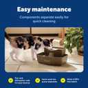 PetSafe Multi-Tier Pet Fountain Large Waterer Great for Cats and Dogs 2 Heights to Drink from Great for Senior Pets 100 Oz Water Capacity Fresh, Filtered Water