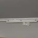 Extra Long Tension Curtain Rod No Drill by EZFurni, 82–123 Inch Heavy Duty Tension Rod with Lock-In Stability, Spring-Loaded Non-Slip Secure Hold for Shower, Window, Patio, 1.26" Diameter, White