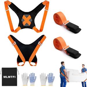 Moving Straps, 2-Person Lifting and Moving System Furniture Lifting Straps, Easily and Safely Move Appliances Mattresses Luggage Strap Heavy Objects up to 800lbs Shoulder Belt Moving Supplies