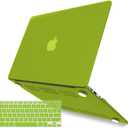 IBENZER Compatible with Old Version MacBook Air 13 Inch Case (2010-2017 Release). Models: A1466 / A1369, Plastic Hard Shell Case with Keyboard Cover for Mac Air 13, Avocado Green, A13AVGN+1