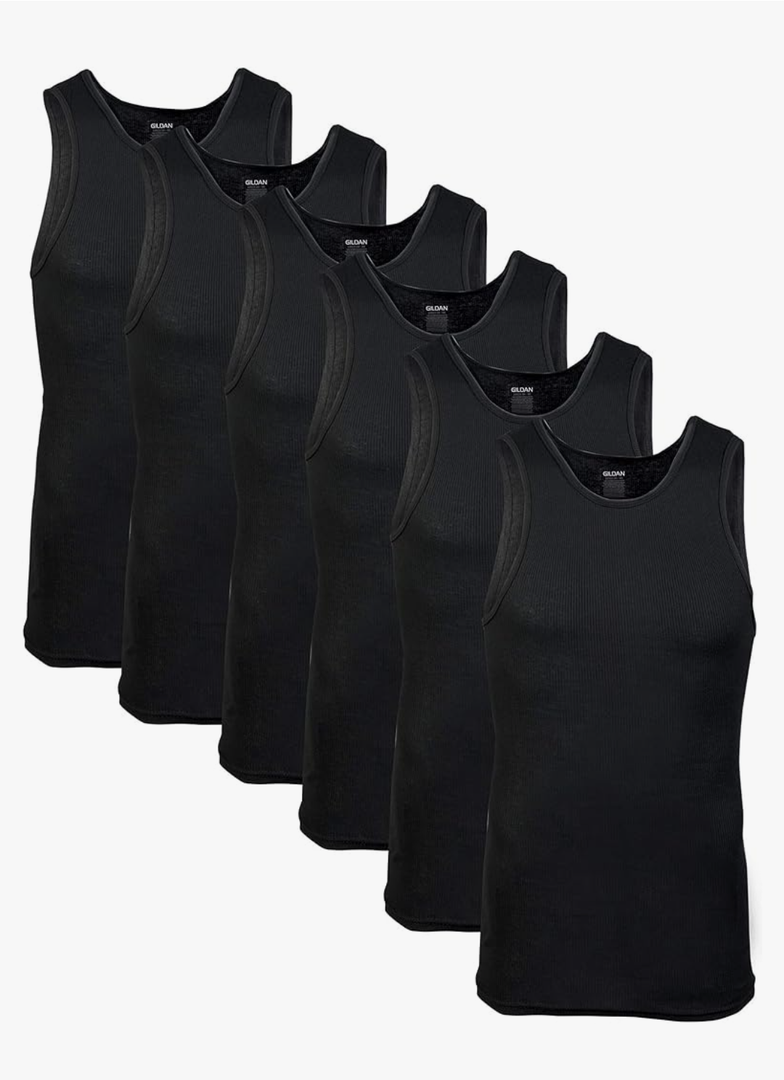 Gildan Men's A-Shirt Tanks, Multipack, Style G1104 2XL