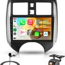 4G+64G Android Stereo for Nissan Versa Note 2014-2018 Radio Upgrade 9 Inch Touch Screen Head Unit, Driauto Car Stereo with Wireless Carplay Android Auto GPS WiFi DSP Bluetooth FM RDS Backup Camera