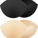 2 Pairs Small Size Bra Inserts Breast Enhancers, Women's Push Up Bra Pads Inserts, Push up Swimsuit Pads, Fits A Cup
